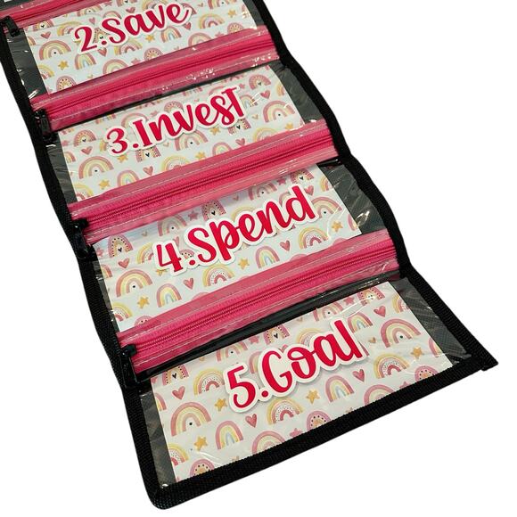 Kids Money Organizer Wallet, Kids Wallet, Girls Gift, Kids Money Management - Picture 6 of 7